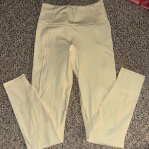 Pale Yellow Fabletics Leggings